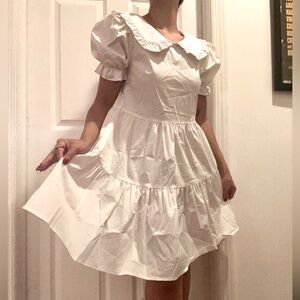 Adorable cottage core mini dress